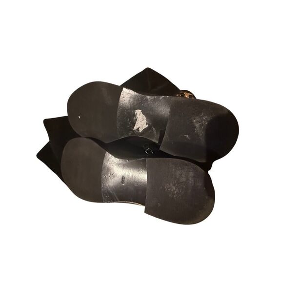 Tory Burch Miller Black Suede Tall Boots Women's Sz. 6.5 - Picture 6 of 7